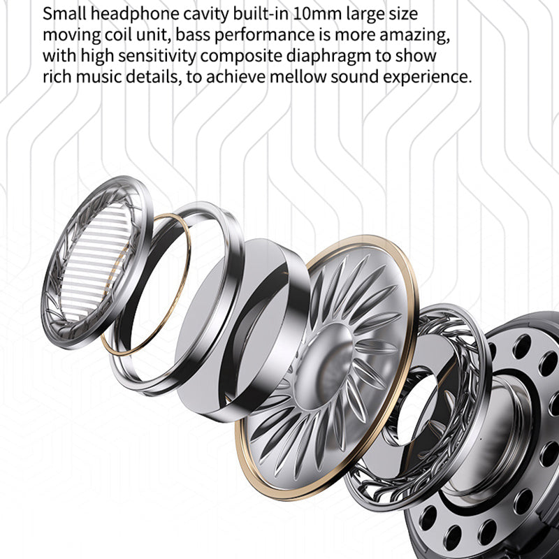 TM50 Half-In-Ear Low Latency TWS Earbuds Sports Bluetooth Headset med digital skærm TM50 Half-In-Ear Low Latency TWS Earbuds Sports Bluetooth Headset med digital skærm